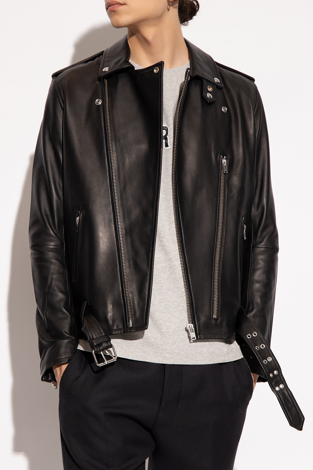 Black Leather Bananarepublic jacket Iro - IetpShops Denmark - Run